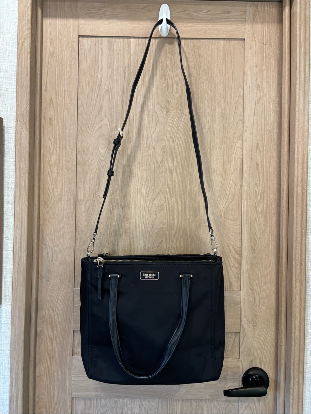 Kate Spade Crossbody Purse Bag Medium Essential Minimalist Black Basic